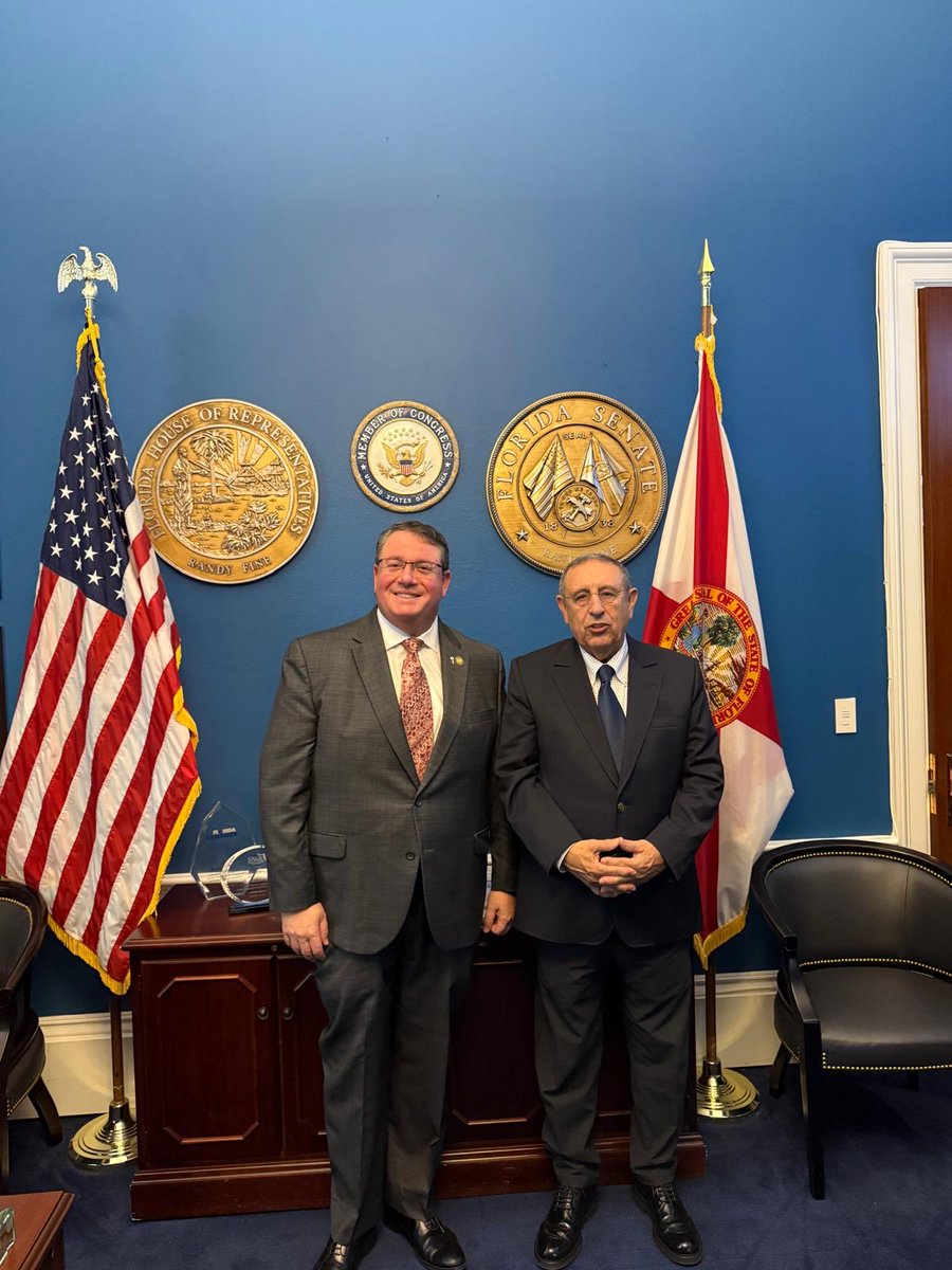 Fruitful discussion with Congressman <a href="/RepFine/">Congressman Randy Fine</a> on strengthening the US–Morocco strategic partnership. We welcome his steadfast support for deeper cooperation on regional security and advancing shared prosperity. Appreciative of  his continued support to our Morocco-US alliance.