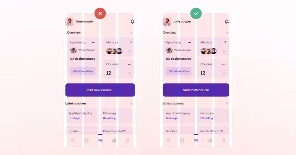 AbbasAlabson's tweet image. Go audit your recent work. How many lines can you delete without losing the sense of order? I bet it&apos;s more than you think. 😉

#Alignment #UIDesign #FigmaTips #Design