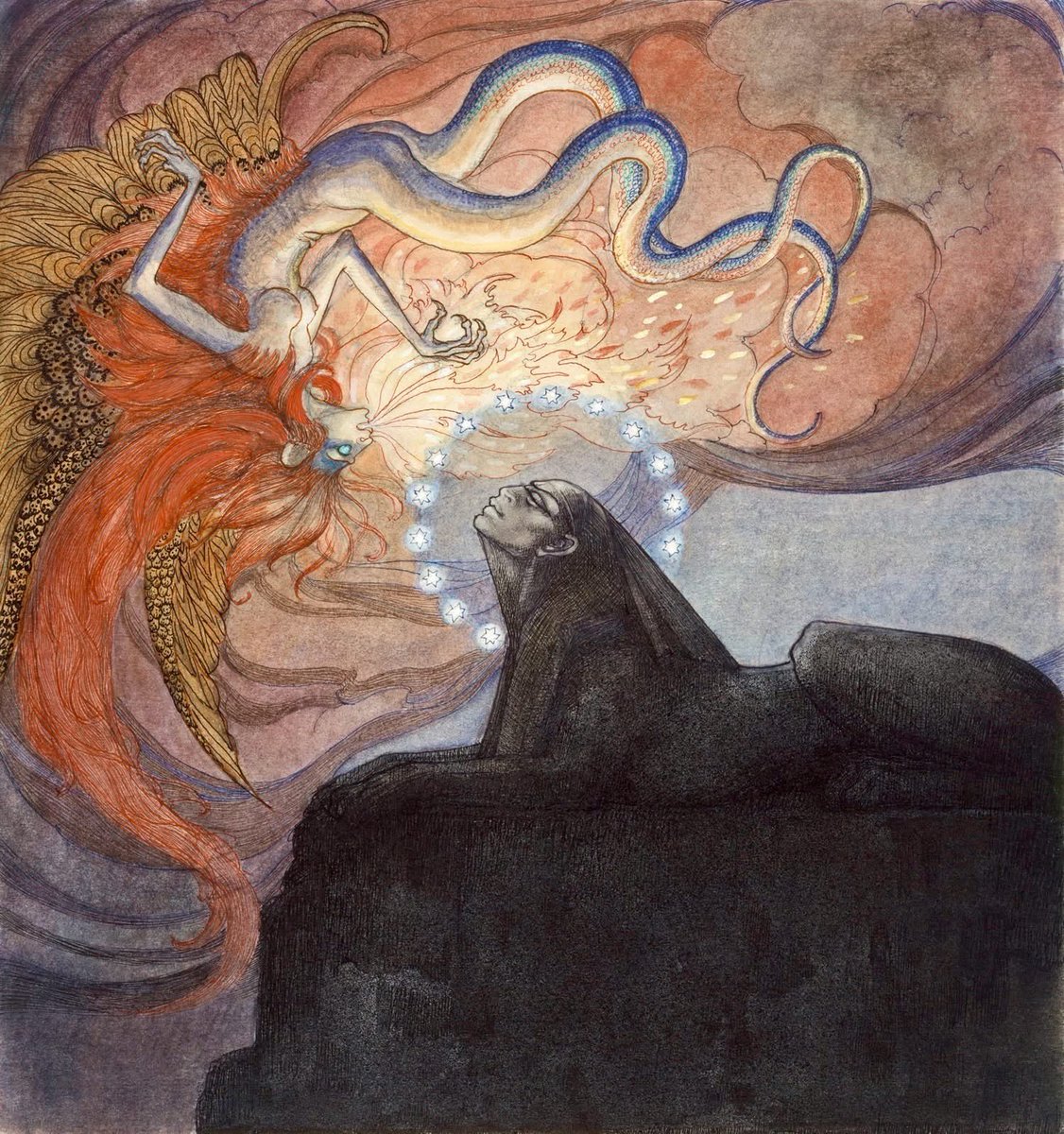 “As above, so below. As within, so without.”
— Hermes Trismegistus

'Sphinx and Chimera' 
by Jeanne Mammen, (1890 – 1976)