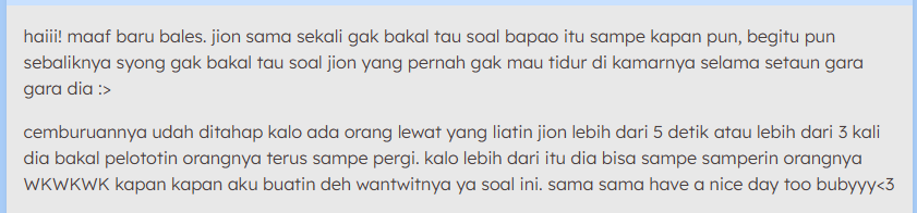 kikuheaven's tweet photo. halo ka kikuuu.. hehe aku mau bertanya tentang crumbs jionsyong, tp ada kemungkinan jion nanti bakal tau/diceritain syong b… — #asku https://t.co/qQRVFUqVxW https://t.co/RkhAMGQIkQ