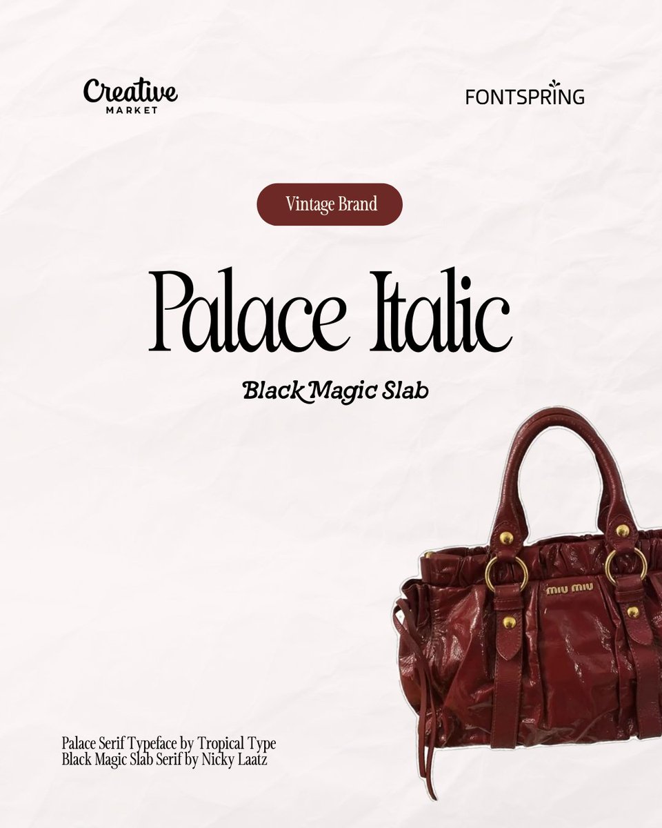 fontspring's tweet image. Your brand’s typography is your identity ✨✍️

Explore fonts that fit your vibe:
✔️ Professional typefaces
✔️ Worry-free licensing
✔️ Endless creative options

💬 Which style speaks to your brand? #CreativeMarket #FontInspiration #BrandDesign