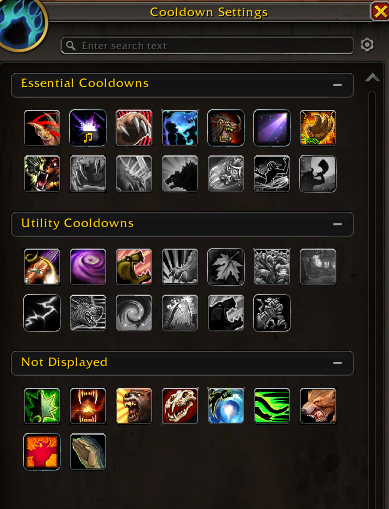 lofibanshee's tweet photo. I think letting us add a couple more additional groups would help tremendously in this section. Current setup you only get two "bars" to function with and yeah you can change the number of columns but the second column isn't centered (without addons). https://t.co/wNWSqxwtmt