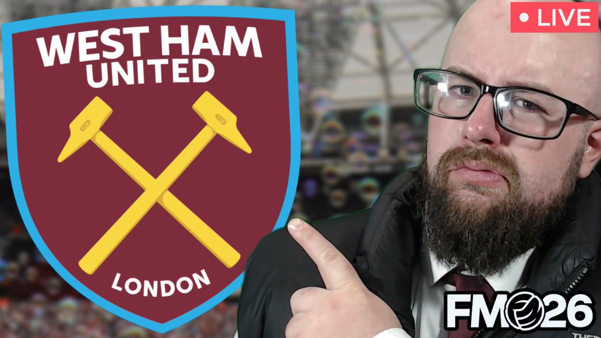 🍺LIVE NOW🍺

We're back with #FM26 for the afternoon and West Ham, we've had a great start, let's carry that on into Christmas! 

#FootballManager26