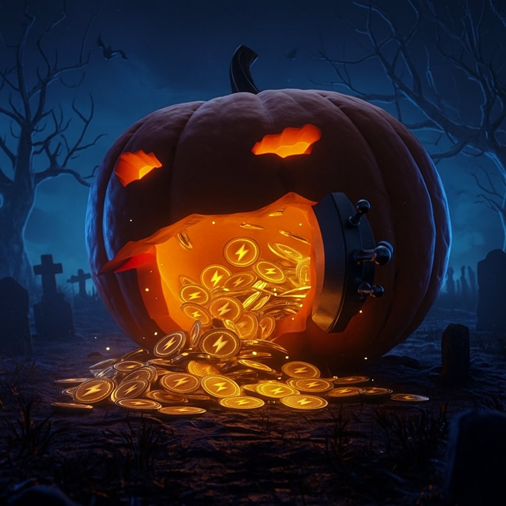 Zyra5s's tweet photo. 🎃 This Halloween, even the pumpkins can’t handle the power of Voltra ⚡!
The energy is too strong, the rewards too bright the revolution is glowing in the dark.
Don’t get tricked. Get powered.
#Voltra ⚡ #CryptoRevolution #Halloween2025 #DeFi #Blockchain #VoltraPower #Digital https://t.co/rlEQ44ORMS
