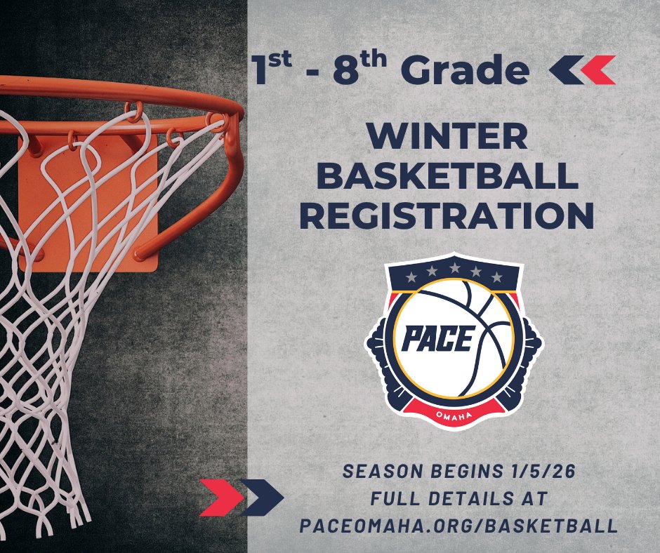 Our winter basketball is back! 🏀 
Free to sign up: paceomaha.org/basketball