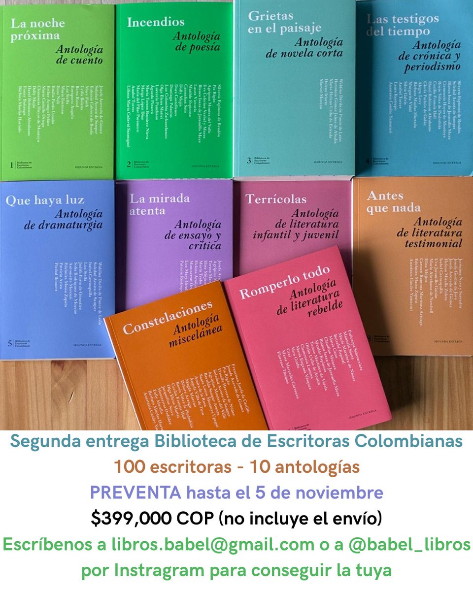 Hasta el 5 de noviembre pueden comprar la colección completa de la segunda entrega de la Biblioteca de Escritoras Colombianas. ¡No se pierdan esta oportunidad!