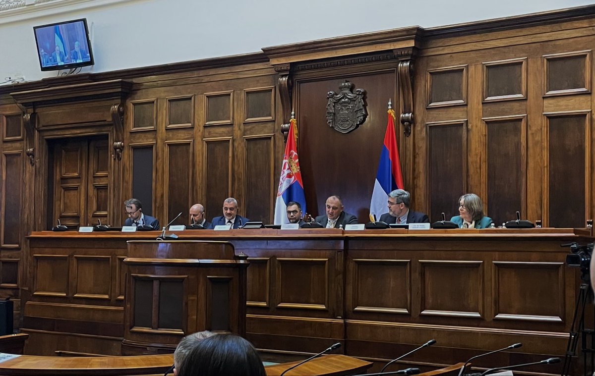Appreciate the opportunity to stress that inclusion of Serbia and the rest of the Western Balkans in the EU is important - now more than ever - on behalf of the Danish 🇪🇺Presidency at the SAPC-meeting in the 🇷🇸 Parliament yesterday.