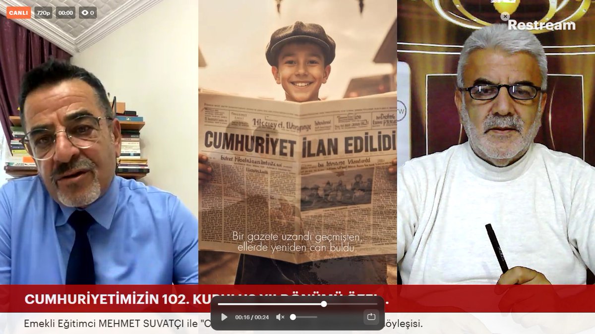 YAŞASIN CUMHURİYET 102. YAŞINDA NE MUTLU TÜRKÜM DİYENE. youtube.com/live/7wTPWQGmz… <a href="/YouTube/">YouTube</a> aracılığıyla