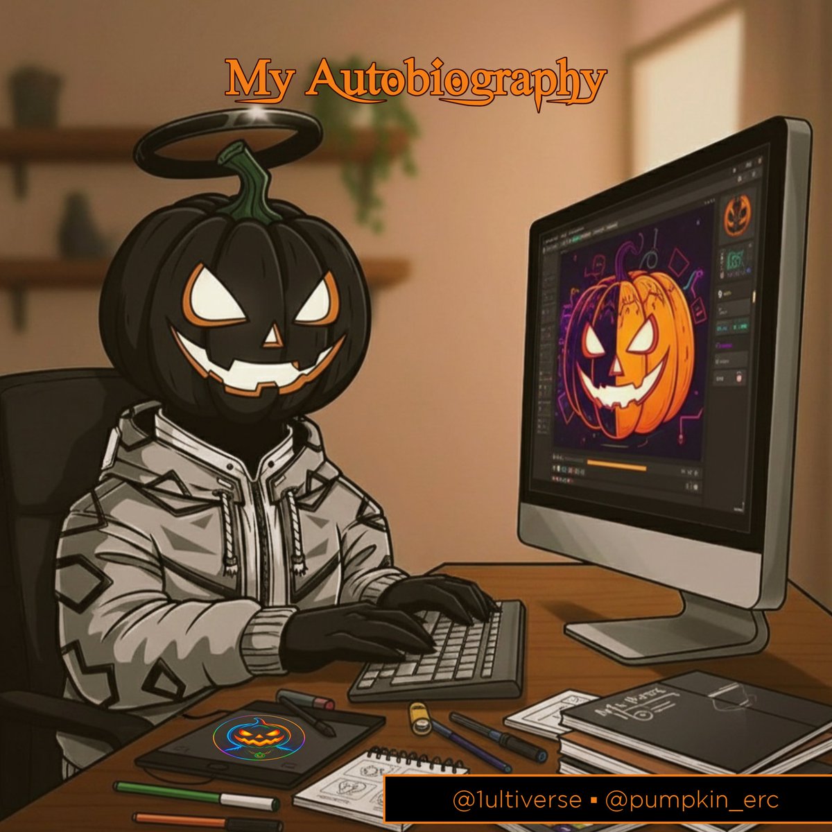 1ultiverse's tweet image. This is my entrance to the Pumpkinhead and Friends initiation writing contest.

⚫️ Who am I:
Hello, my name is Ultimate, an ambassador, creative writer, and graphic designer who helps Web3 projects stand out from the crowd. I  use storytelling to make communities memorable 

A 🧵