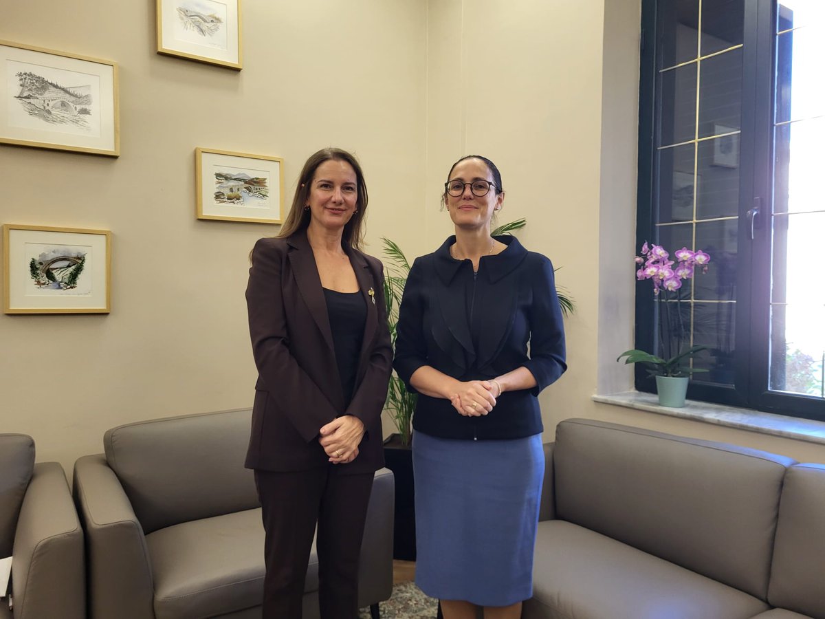 📍Productive mtg with <a href="/DelinaIbrahimaj/">Delina Ibrahimaj 🇦🇱</a> Min. of Economy&amp;Innovation on advancing #CEFTA #economicintegration &amp; #tradefacilitation.

Alignment with #GrowthPlan ahead of 2025 Leaders &amp; EU-WB Summits.
👉 Stay tuned for 2026 CEFTA #Chairmanship marking 2️⃣0️⃣ years of progress &amp; vision.