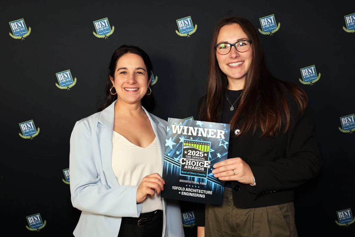 We’re honored to once again be named Best Architectural Firm in Story County at the Community Choice Awards Gala!
 
Thank you to our clients and community for your continued support and for helping us achieve this recognition for the sixth year.