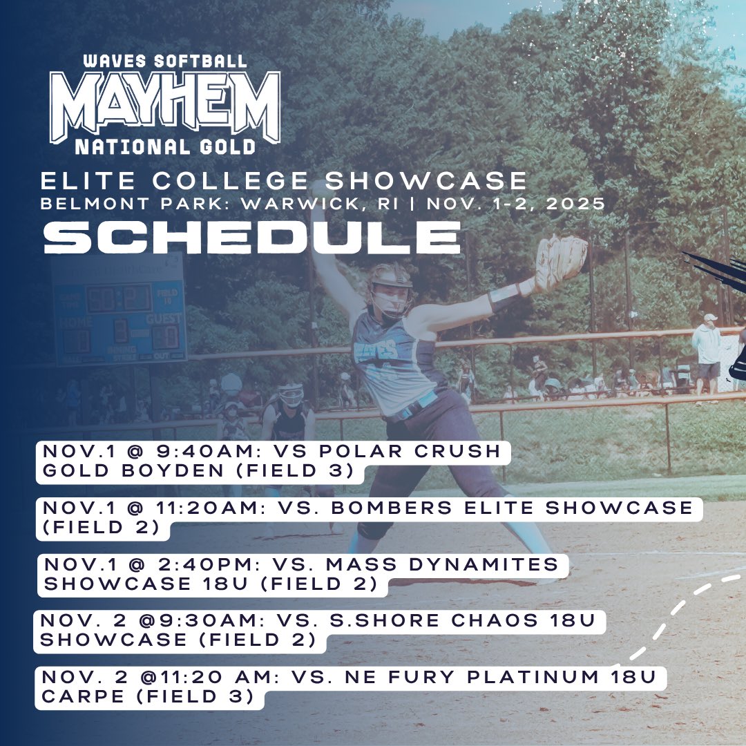 kaelyncomerford's tweet photo. Staying local this weekend at the Elite Fall Showcase in Warwick(RI). Last tourney of the Fall 🥎💪@wavessoftball @RIC_Softball @sacredheartsb @UConnSoftball #uncommitted2027 https://t.co/YxX8YPxLPX