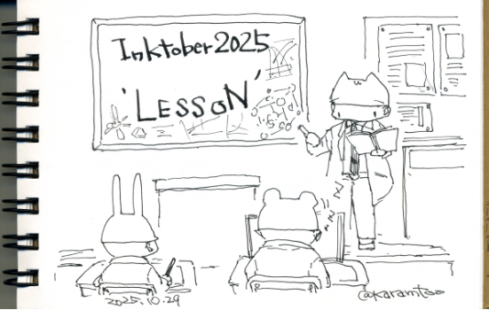 karamt00's tweet photo. #inktober #Inktober2025 
残り2日。 https://t.co/IkaJ8QWlVC