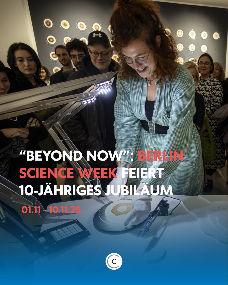 ChariteBerlin's tweet image. Vom 01.–10. November bringt die #BerlinScienceWeek über 350 Events in die Stadt – mit spannenden Beiträgen aus der #CharitéBerlin! Erfahrt, wie Forschung hilft, neue Perspektiven für die Zukunft zu eröffnen. Zum Programm👉berlinscienceweek.com/de/programm
#BeyondNow #WissenschaftFürAlle