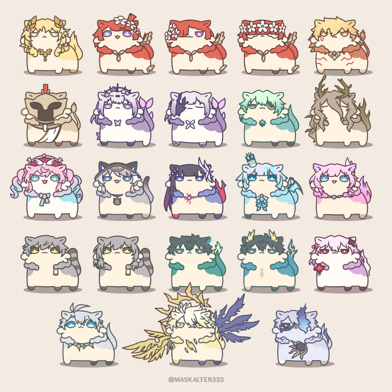 maskalter333's tweet photo. 黄金裔キメラ
#崩スタ #崩壊スターレイル #HonkaiStarRail #アグライア #トリビー #モーディス #キャストリス #アナイクス #ヒアンシー #サフェル #ファイノン #セイレンス #ケリュドラ #長夜月 #丹恒 #キュレネ https://t.co/KztgZgc0Pt