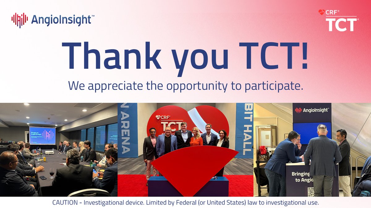 Thank you to the CRF team for an exceptional TCT—from the world-class program to the seamless on-site experience. We’re grateful for the chance to connect with colleagues, share ideas, and learn together. See you next year!
#InterventionalCardiology #Cardiology #MedTech #TCT2025
