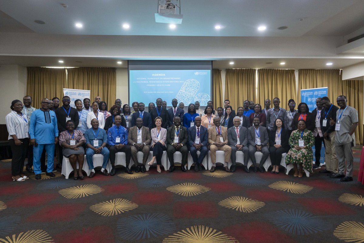 #AMR is a major global health threat, demanding urgent action.

Together with partners, we’re supporting Ghana to strengthen the fight against #AMR by integrating key interventions into primary health care to ensure communities &amp; health providers are at the heart of the response.
