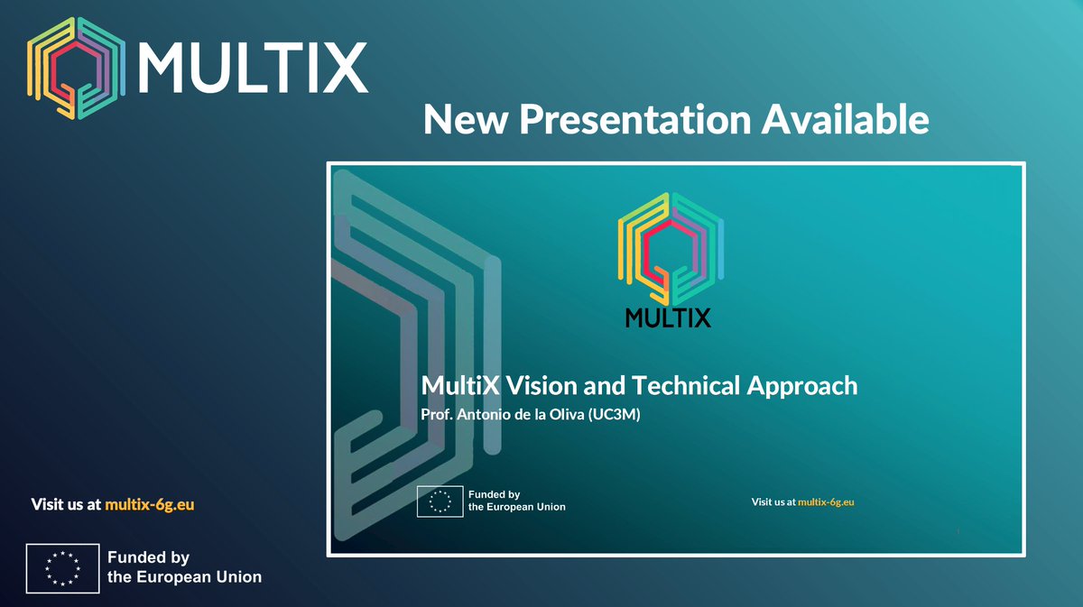 MultiX6GProject's tweet image. News from the Techritory Forum 2025! 🙌

Our slides on the #MultiX Vision &amp;amp; Technical Approach for #ISAC in #6G, presented by Antonio de la Oliva, are now on #Zenodo.

👉 zenodo.org/records/174637…

Dive into the strategies for turning ISAC from promise into reality!
