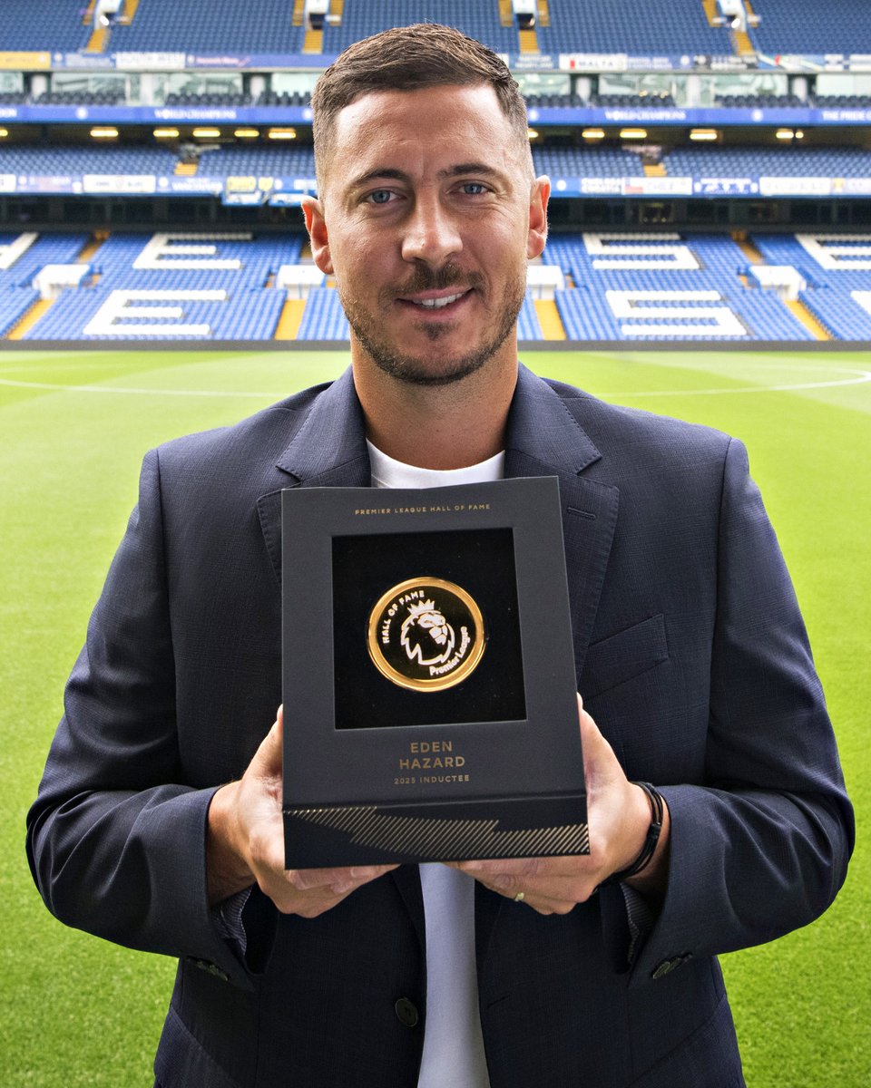 Eden Hazard entrou no Hall of Fame da Premier League 💫