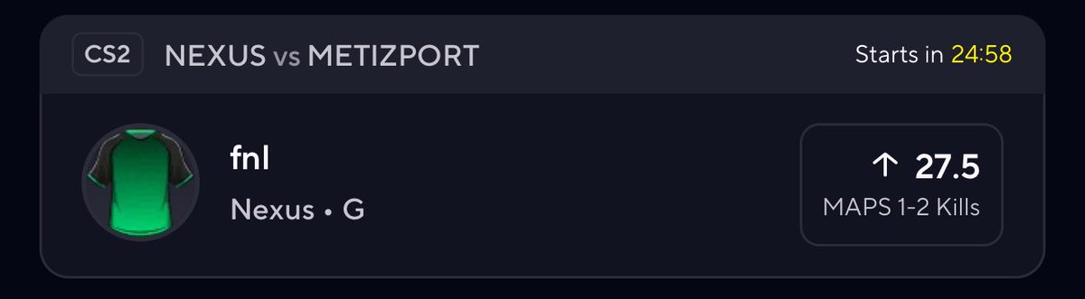 ttcdevvon's tweet image. CS2 POTD ⭐️ 😈 

JOIN PREM FOR 🍐 #prizepicksPotd #PRIZEPICKSCSGO #PrizePicks #GamblingX #GamblingTwitter