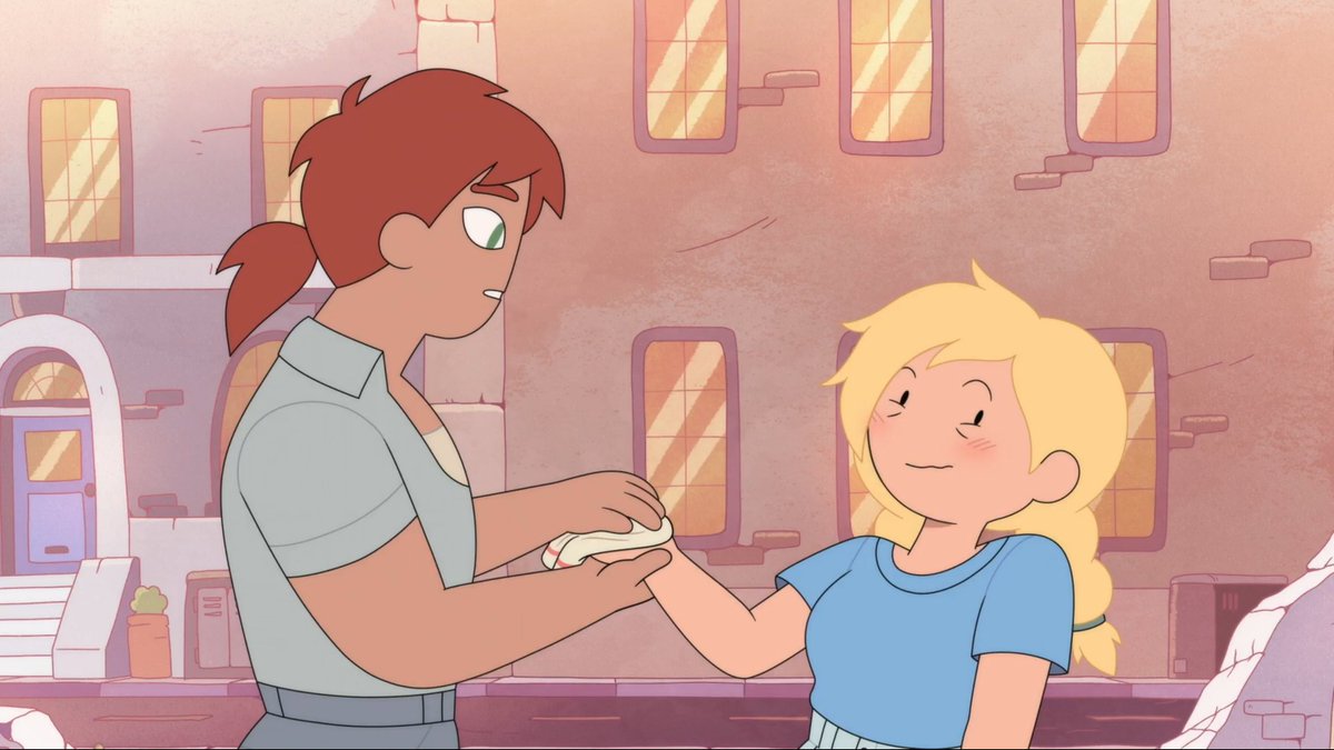 cavehag's tweet image. hunter is transmasc and they are lesbians to me IDGAFFFFF