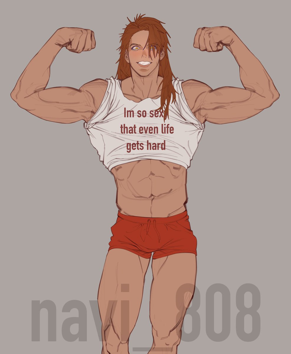 navi__808's tweet photo. I feel it slowly coming inside of me…

The power to draw buff sexy men!
#bl #NOTbl #ocs #ocart #art https://t.co/AD2fI64M0k