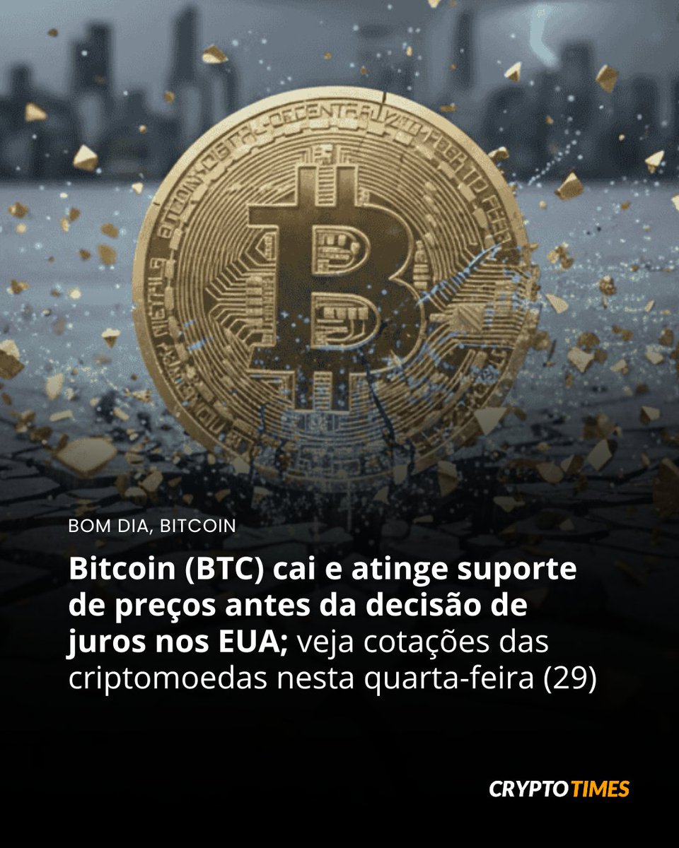 O bitcoin (BTC) é negociado na casa dos US$ 113 mil na manhã desta  quarta-feira (29), com uma queda de mais de 1% nas primeiras horas do dia.  Veja o desempenho das