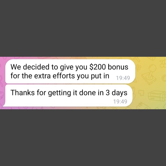 My client gave me a bonus, what did yours do? 👀