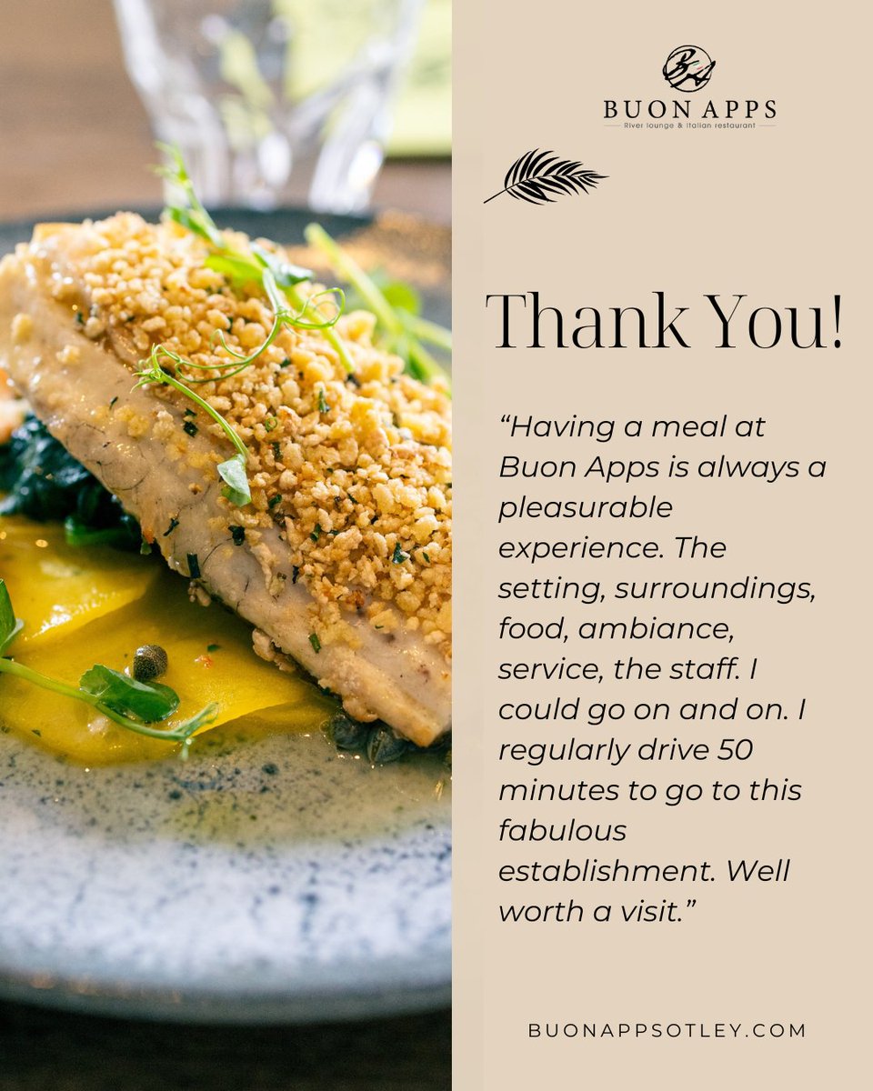 Buon Apps River Lounge & Italian Restaurant Otley tweet media