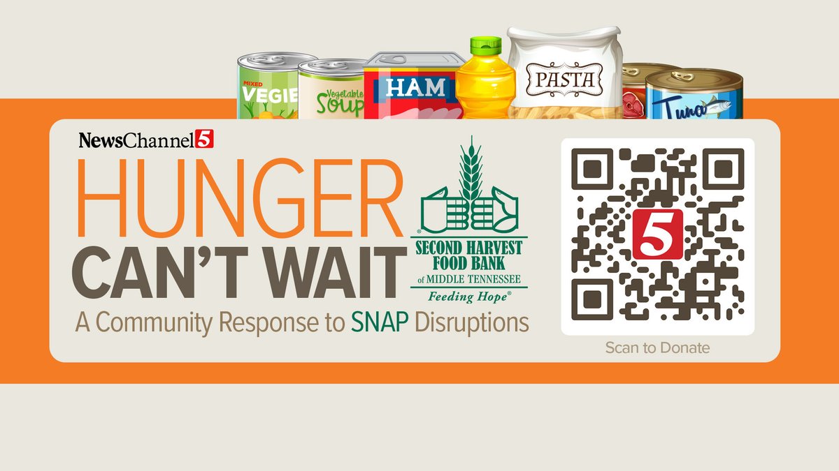 mbonnett5's tweet image. More than 121,000 families in Middle TN are set to lose SNAP benefits starting on Saturday. These are real people. Real kids. Not political pawns. Help us help them - please consider making a donation to Second Harvest Food Bank or dropping off food on Thursday.