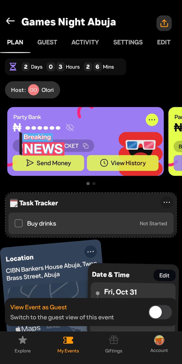 When something is good, I'll honestly say it's good, A Thread🧵 

So I’ve been hosting my games night in Abuja every month since June and I use to do all the marketing and planning alone including sending my account number directly to people individually to make payment for