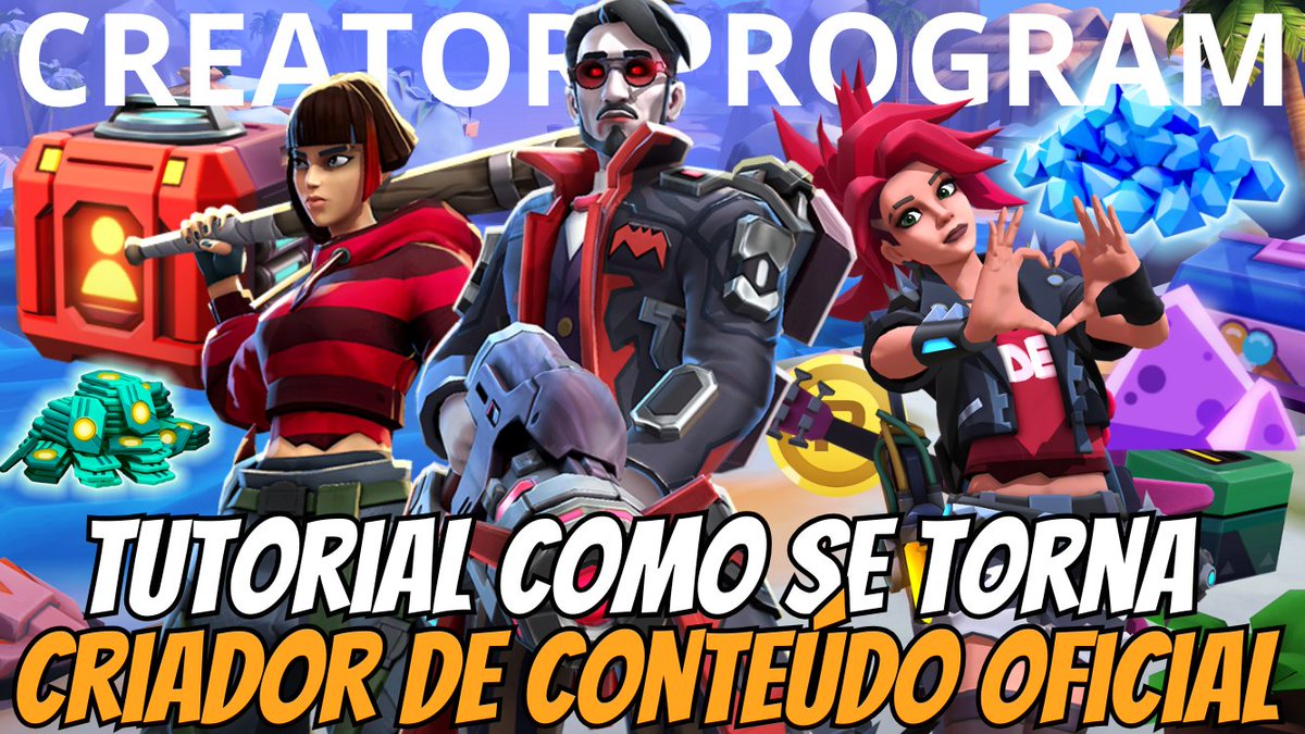 OzzyLegendsYT's tweet photo. 🎃 RICOCHET SQUAD | TUTORIAL COMO SE TORNAR CRIADOR DE CONTEÚDO OFICIAL E GANHAR MUITAS GEMAS  #ricochetsquad 
https://t.co/byzzBU3igi https://t.co/oViabGtaXe