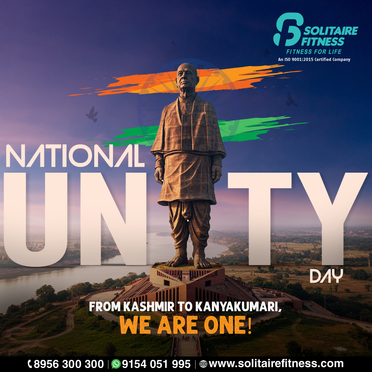 SolitaireFit's tweet photo. Bound by culture, connected by hearts, and united in spirit — that’s the strength of our nation!
Let’s celebrate the power of togetherness this National Unity Day!

#NationalUnityDay #RashtriyaEktaDiwas #UnityInDiversity #SolitaireFitness #Fitness #BestGyms #FitessCenter https://t.co/pG56pXA5GC