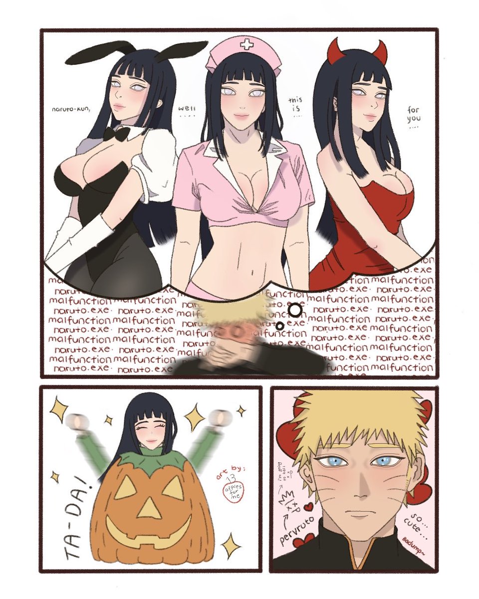13applesforme's tweet image. what is hinata gonna wear for halloween? #naruhina 🍥☀️