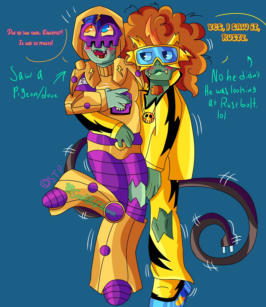 I love these two sm lol #pvzheroes #plantsvszombies #electricboogaloo #rustbolt #MetalDisco #eletricbolt #electricboogalooxrustbolt
