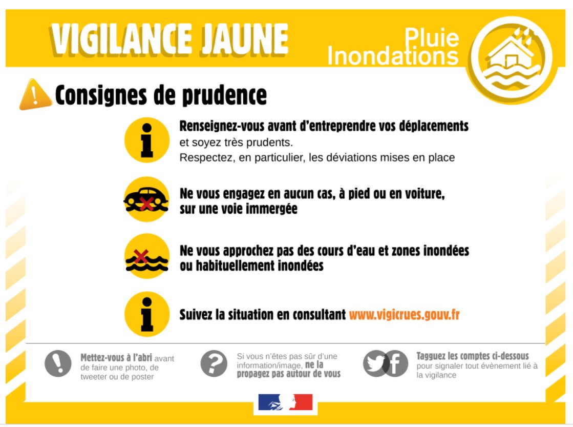 cezocsud's tweet image. Communiqué zonal routier :  Vigilance JAUNE - Situation météorologique à surveiller pour le paramètre pluie-inondation - Départements des Alpes-Maritimes (06), du Gard (30) du Vaucluse (84) et du Var (83).