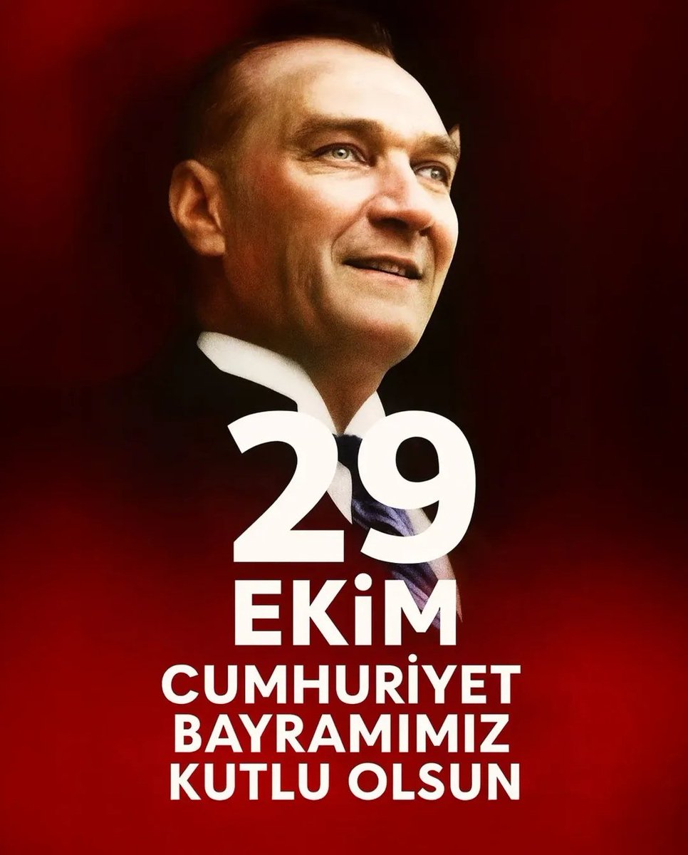 29 Ekim Cumhuriyet Bayramı kutlu olsun.

#29ekim #29ekimcumhuriyetbayramımızkutluolsun #29ekimcumhuriyetbayramıkutluolsun #cumhuriyet #cumhuriyetbayramı #kutlu #kutluolsun