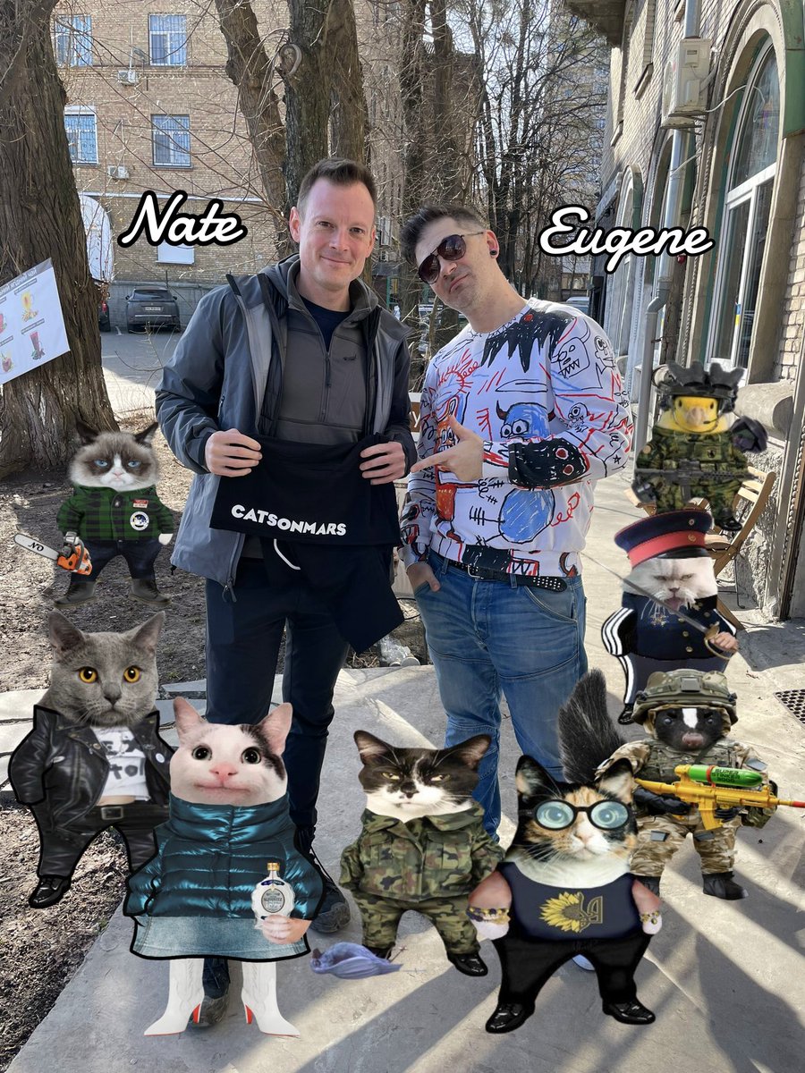 It's #NationalCatDay ❤️ Hachiko and Cats on Mars! The #NAFOCatsDivision are proud supporters of their work caring for pets in 🇺🇦 

🥰 Follow <a href="/natemook/">Nate Mook</a> and <a href="/Y_Stefanyuk/">Yuliya 🇺🇦 Stefanyuk</a>
😻 Eugene Kibets <a href="/eugenehmg/">Eugene Kibets</a> 

Donation info in comments 💝