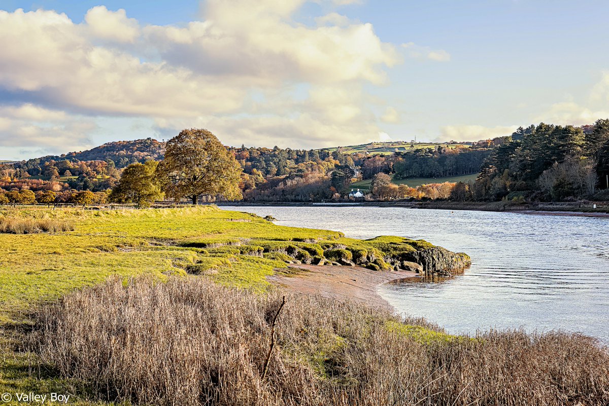 BJRoberts's tweet photo. A fine late October morning on a western bank of the Afon Conwy, near the old ferry quay site at Tal-y-Cafn.@Ruth_ITV @WalesCoastPath @NWalesSocial @northwaleslive @OurWelshLife @northwalescom @AllThingsCymru #TalyCafn #AfonConwy #WesternBankView #OldFerryQuay #LateOctober #Wales https://t.co/PXzzldkbpK
