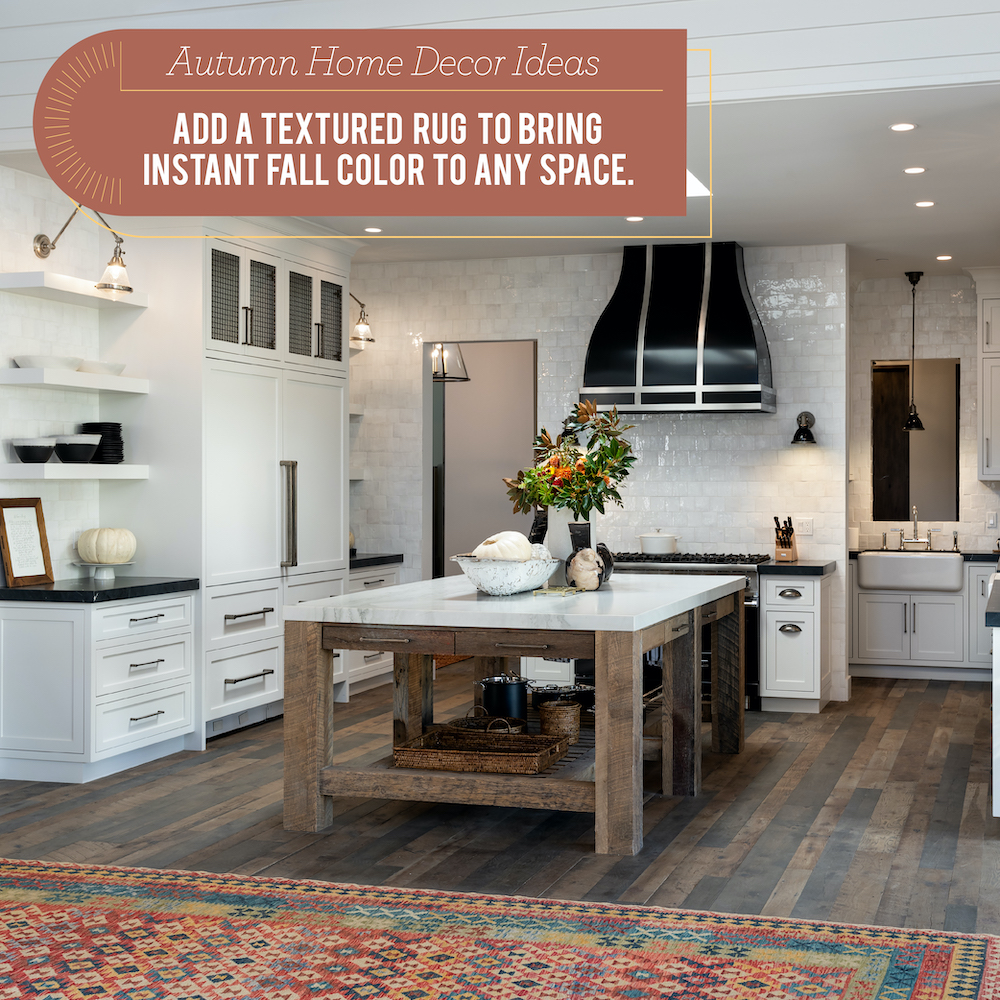 joonbugs's tweet image. Adding a fall-colored textured rug is a great and easy way to add autumn style to any space.