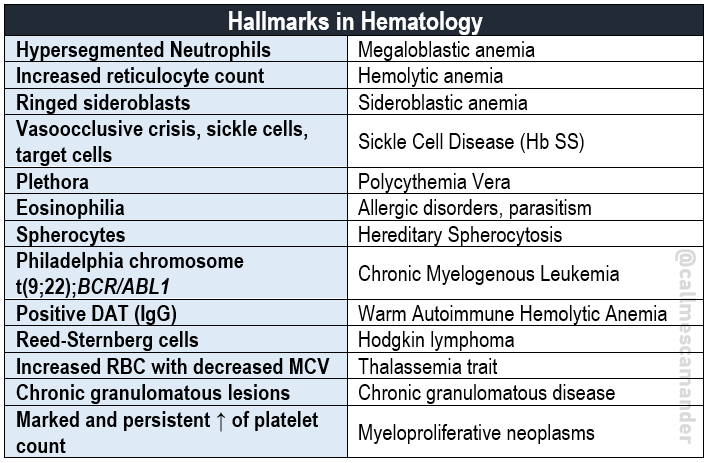 callmescamander's tweet image. 📌HEMATOLOGY

#medtechtwt #mtle