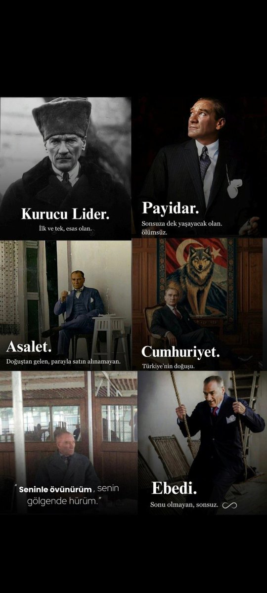 Sen ve kurduğun Cumhuriyet ilelebet payidar olacaksınız. İzindeyiz Ata'm🇹🇷🇹🇷🇹🇷