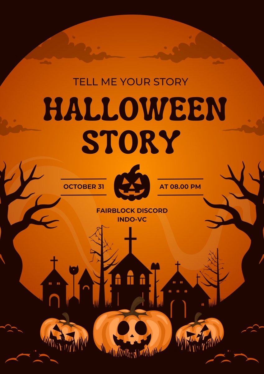 FAIRBLOCK INDONESIA Horror Story EVENT (Special Halloween)

Host : @travis0n_  dan <a href="/0xdamm28/">Damm. (Speed and Confidential arc)</a> 

Reward :
 1. FairyMon banner + Id card
 2-3. Id card spesial Halloween 

Daftarkan diri kamu segera hanya tersedia 10 FCFS Slot 

join: discord.gg/fairblock