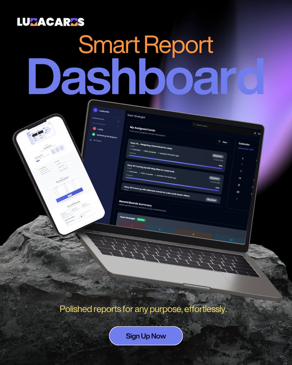 ludacards's tweet image. No more messy spreadsheets.
Meet your new Smart Report Dashboard — polished,
powerful, and made for pros.
👉Sign up now at bit.ly/3JA0Weg
#TeamCollaboration #EarlyAccess #tooltips
#foryoupageシ