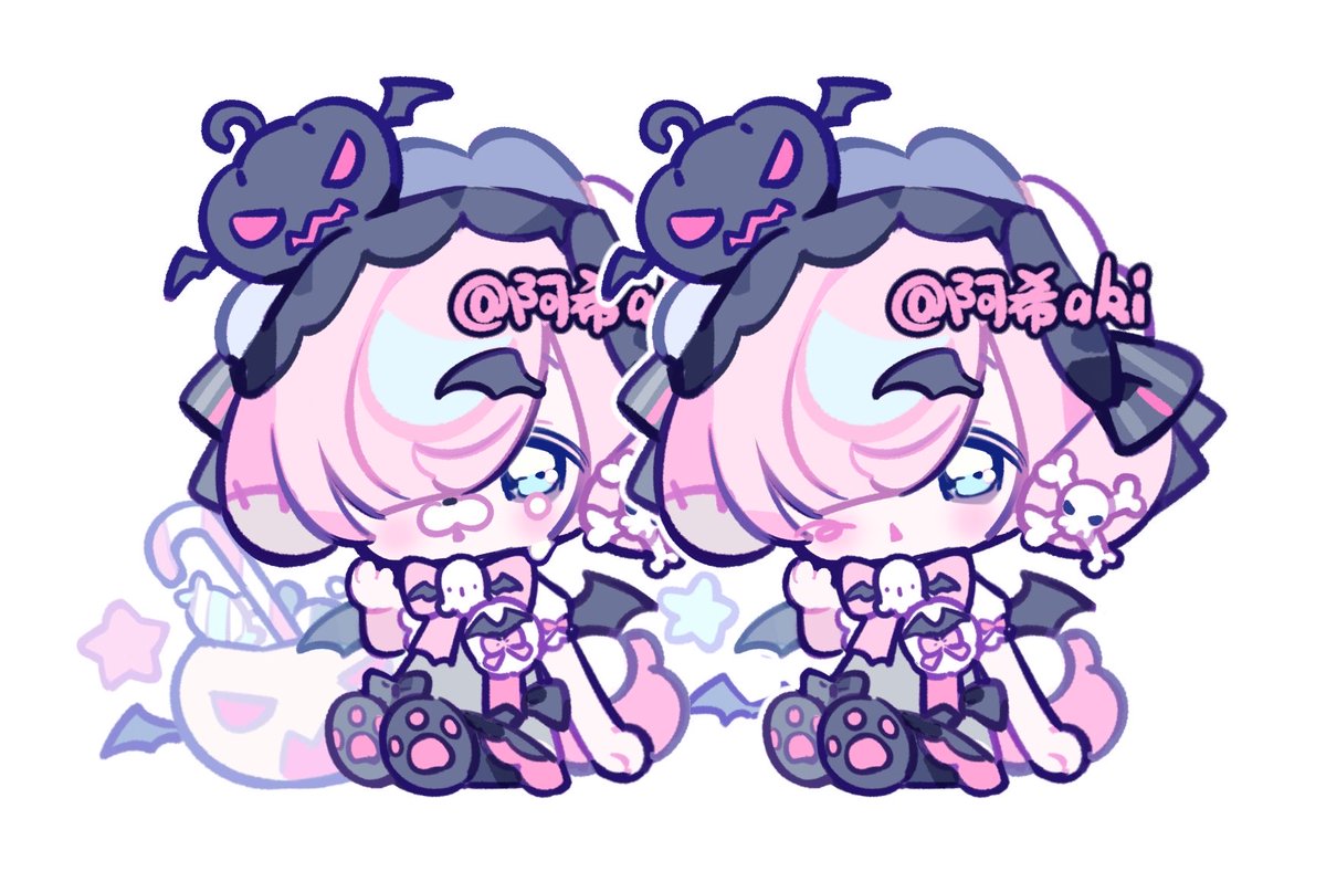 粉狗的万圣节装扮🐶
#OC