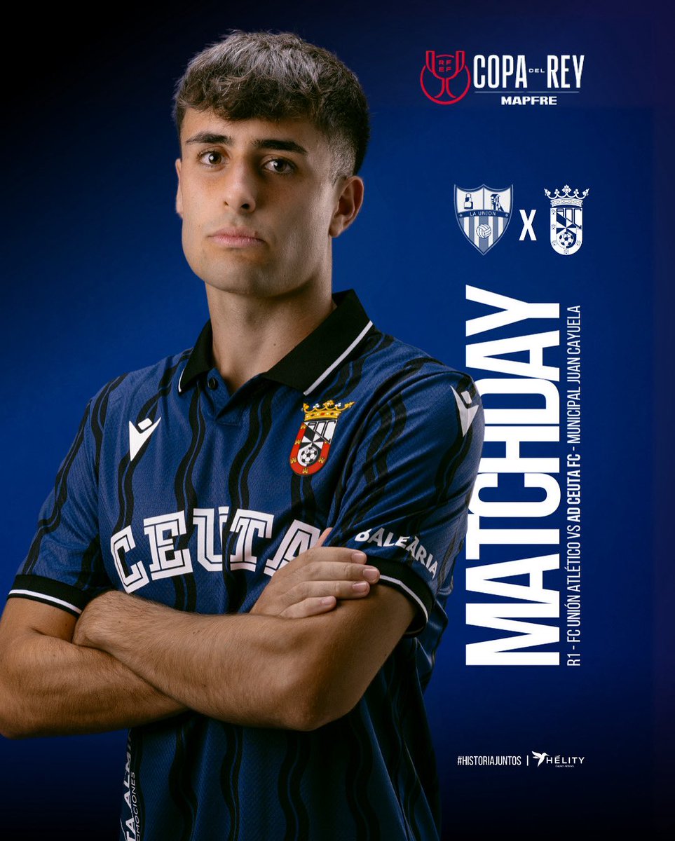 🔥TARDE DE COPA🔥
 
Hoy nuestro Ceuta viaja a Málaga para enfrentarse a <a href="/CDUMalacitano/">CD Unión Malacitano</a> por la Copa del Rey 👑

Con el alma caballa, listos para dejarlo todo en el campo🤍🖤

¡VAMOS CEUTA! ¡PASAMOS DE RONDA!

#SomosADCe
<a href="/ADCeuta_FC/">AD CEUTA FC</a> #HistoriaJuntos #CopaDelRey
