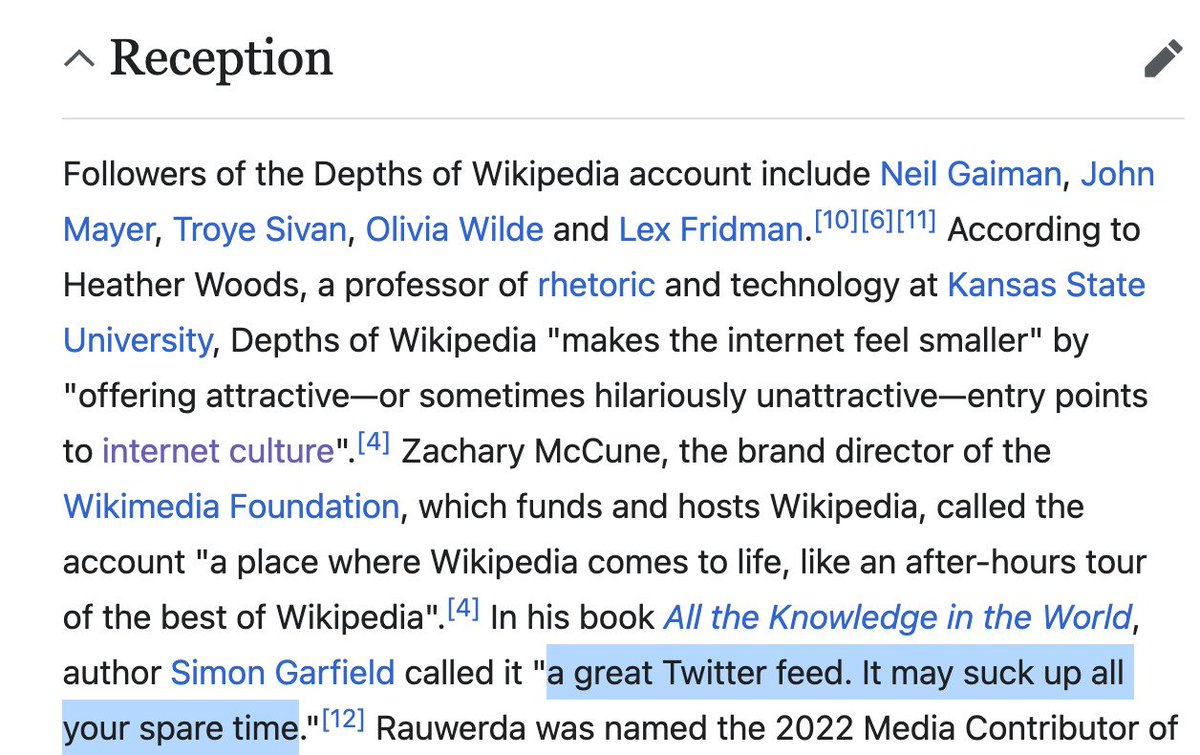 depthsofwiki's tweet image. lol don’t have much to say about “grokipedia” except it’s another Wikipedia rival built on Wikipedia’s content which mostly ends up reinforcing its influence, and I did laugh about how &quot;depths of wikipedia&quot; is a word for word copy except that one word