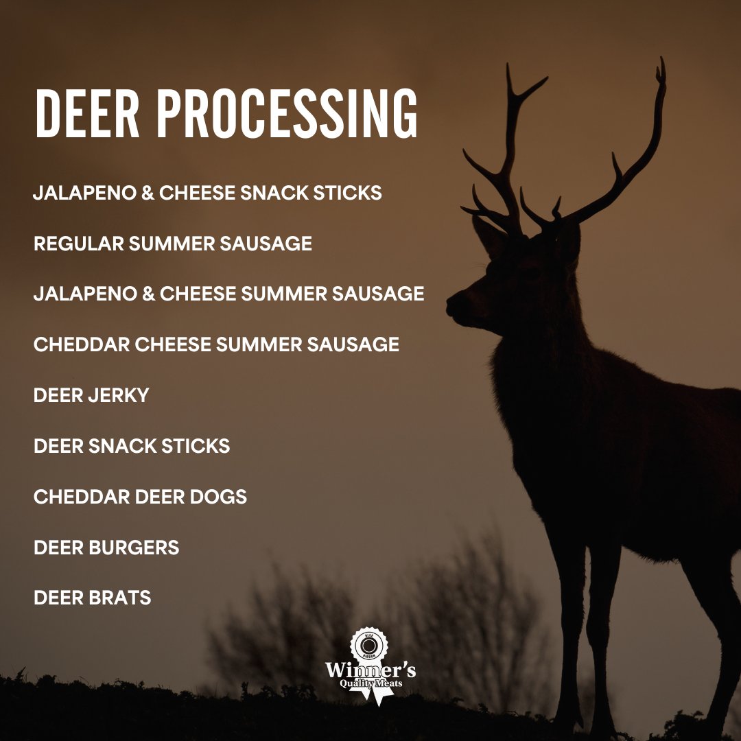 🦌As deer season mows along, we are ramping up production, and we’re ready to continue helping with your fresh or frozen cuts!🦌