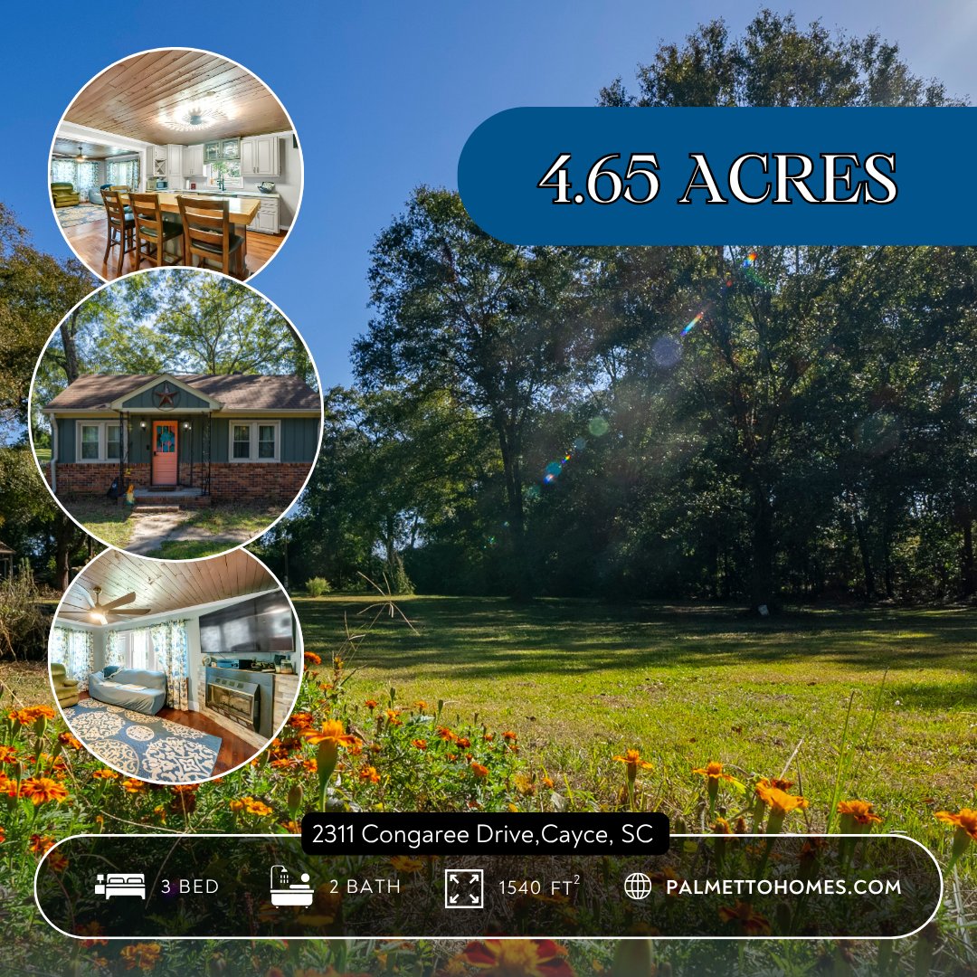 LKMurrayLuxury's tweet image. 🌳 Your private escape just minutes from town! Discover this charming 3-bed, 2-bath traditional home on 4.65 scenic acres — complete with modern comforts like central air, heat pump, and a cozy fireplace.
Full details online here: postly.click/otp
#CayceSC