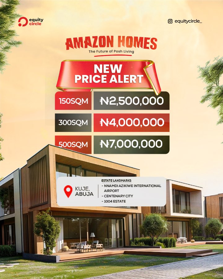 Equitycircle_'s tweet photo. Get it now before it's too late. 

Phones, clothes, hair and the rest will always have better ones to come.

Secure for yourself as little as a plot for a start today!

Call us 07048001046 to get started

#realestate #realestatecompany #realestateinlagos #realestateinabuja https://t.co/kYyPY0TI3m